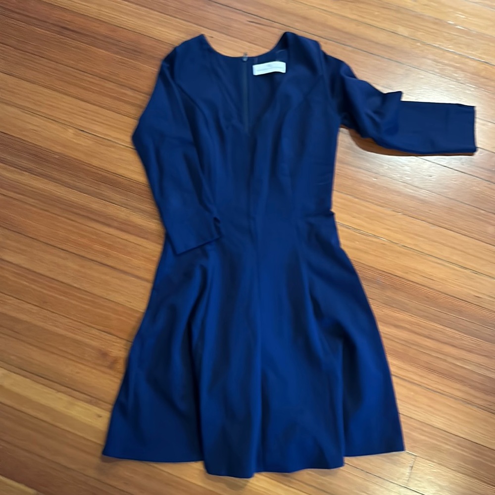 Amanda Uprichard Fit Flare V-neck Dress Small
